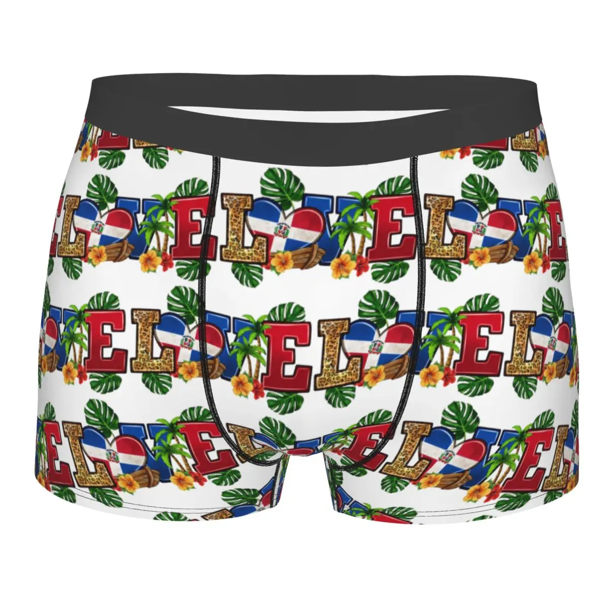 Boxer Underpants Shorts Flag Of The Dominican Republic Panties Men Soft Underwear for Homme Man Boyfriend Gifts