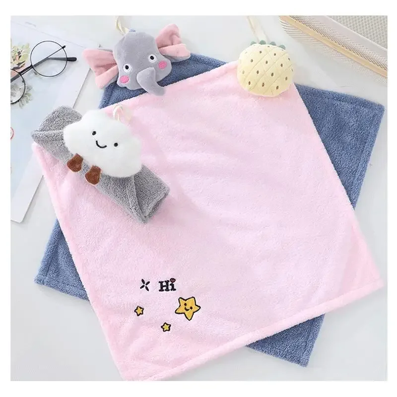 Cartoon Animal Hand Towel Christmas Snowman Children Hand Towels Bathroom Washing Hand Towel Cloth Gifts