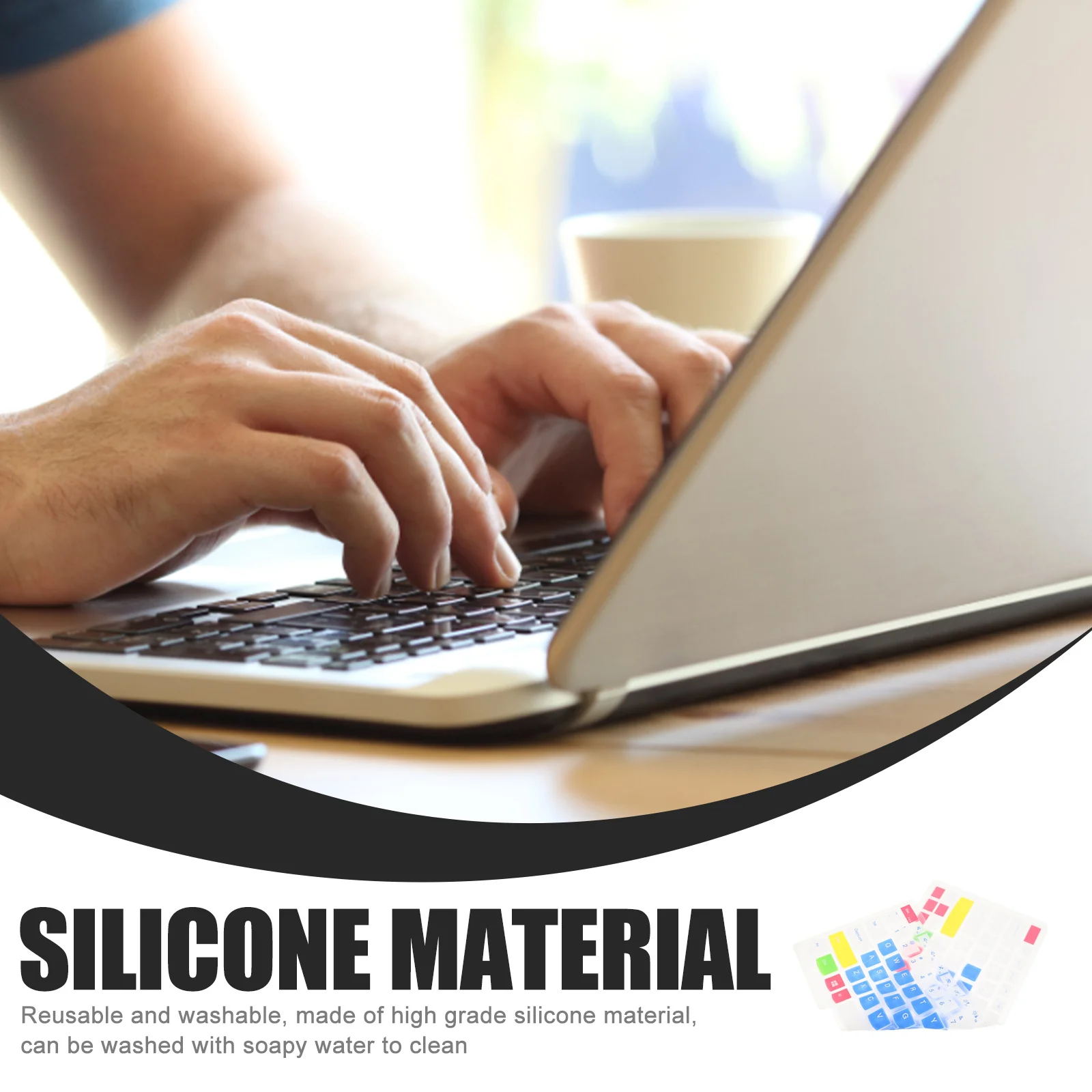 

Keyboard Cover Silicone Skin High Durability Splash Resistant Ultra Thin Protective Cover for Laptop Notebook Pc Keyboard