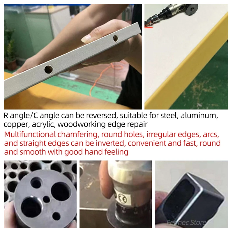 Mini Pneumatic Chamfering Machine 45 Degree Portable Handheld Grinder for Inner Hole and Edge Deburring Beveling Machine