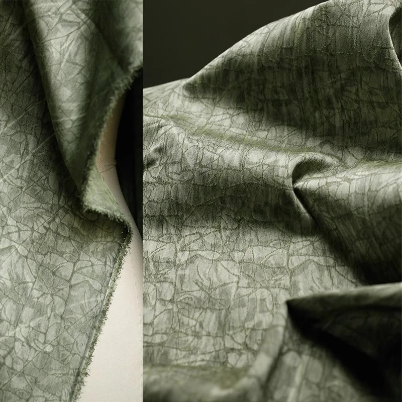 

Лесная зеленая жаккардовая ткань, нерегулярная текстура для платья, подушки, дивана, обивки, сделай сам, модный дизайн, материал