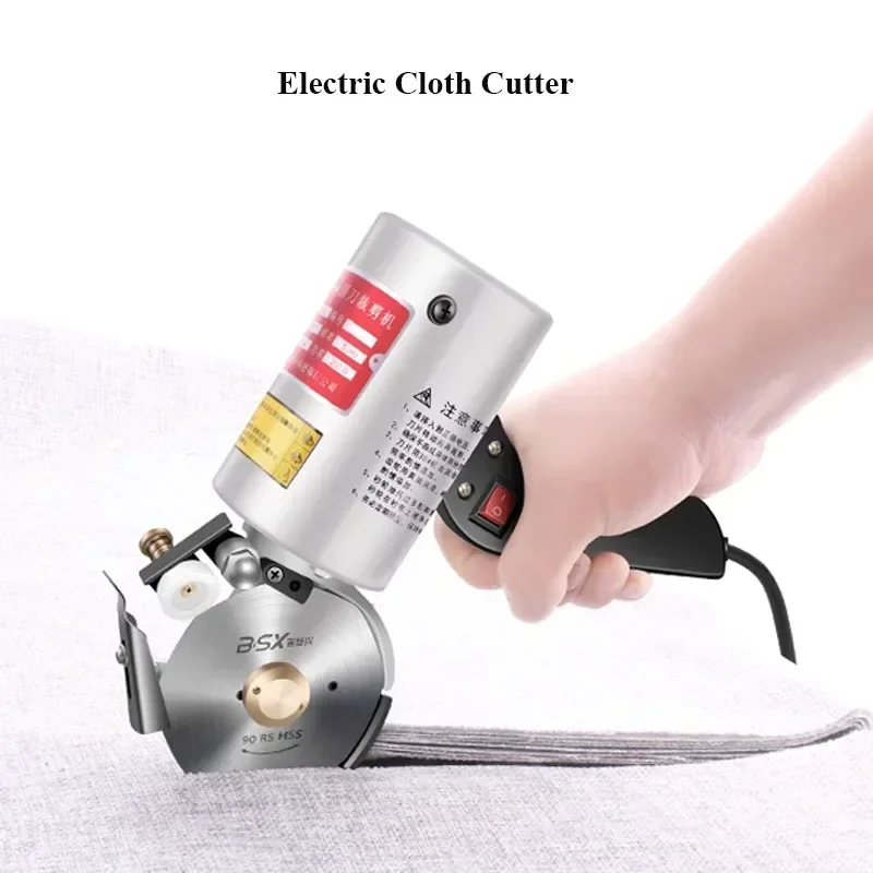 Electric Round Scissors Round Knife Cutting Machine Fabric Cutting Tool Silk Leather Fabric Textile Cloth Cutting Machine