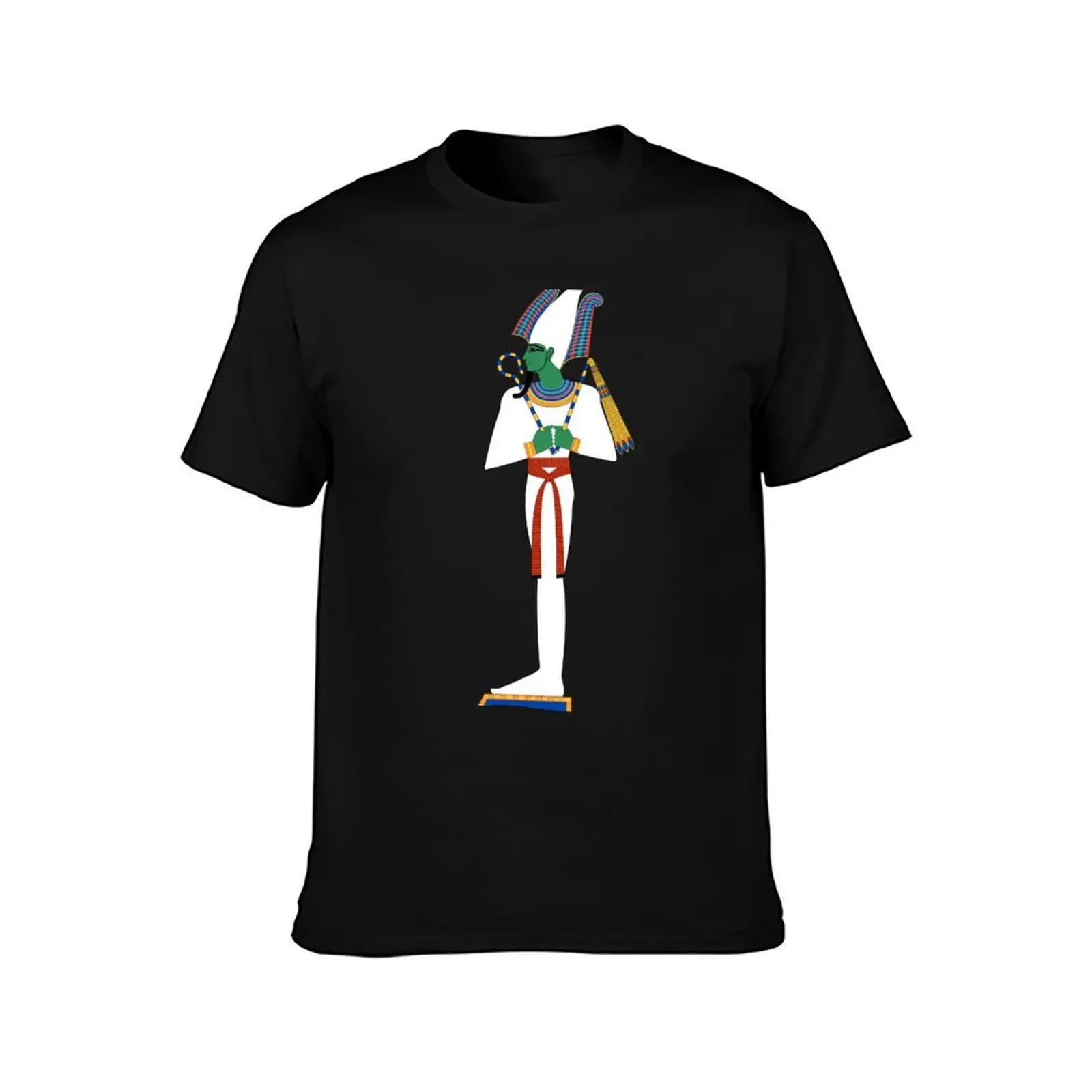Egyptian God Of The Underworld Osiris T-Shirt Sports Casual Short Sleeve Cotton Tee T-Shirt