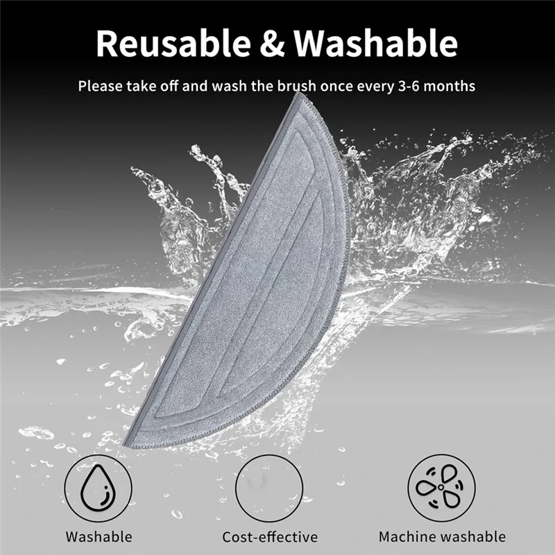 【Berserk】Mop Pad para Roborock Saros 10/S9 Maxv Ultra/S90ver/G30/A1460RR Peças de reposição reutilizáveis e laváveis acessórios de pano de limpeza