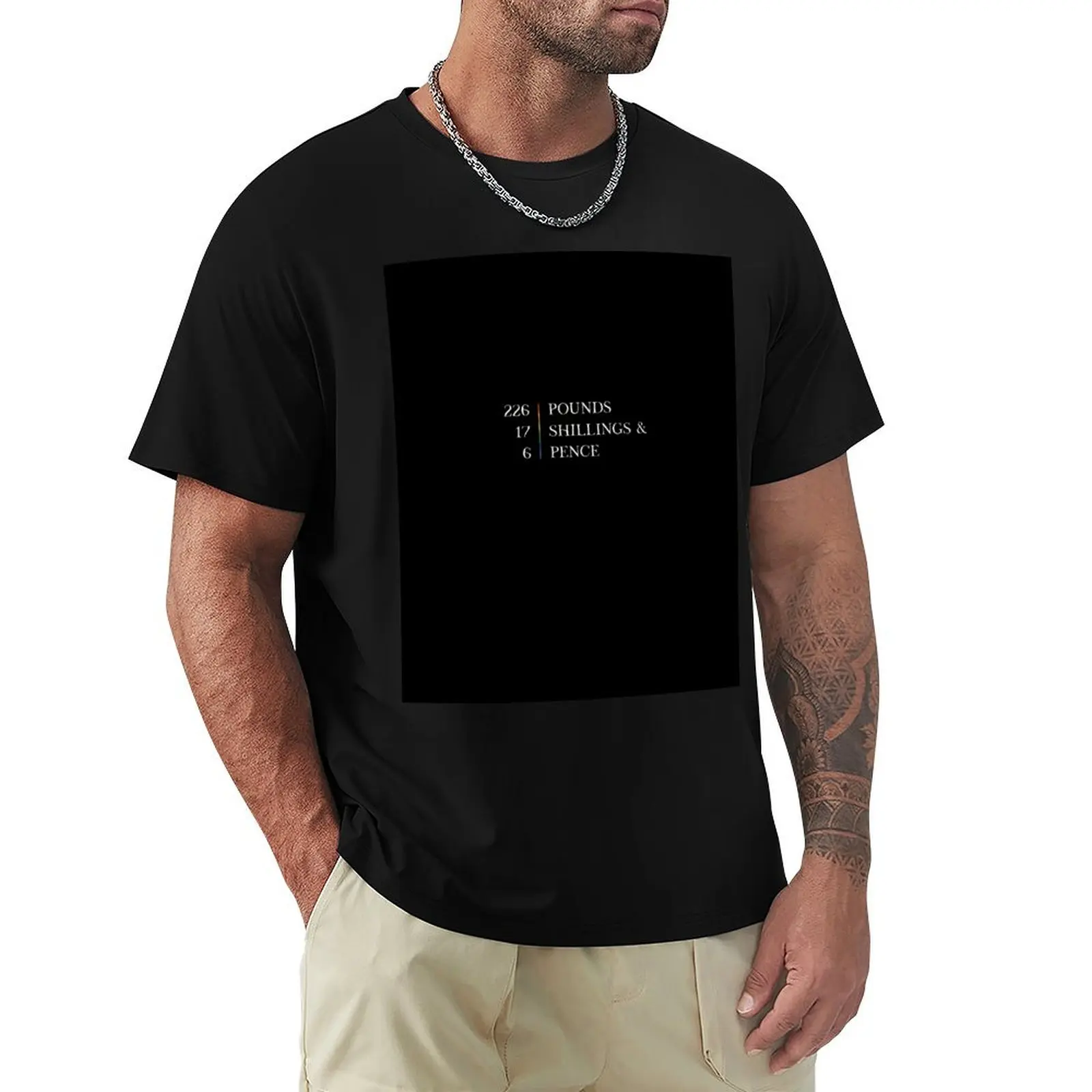 226 pounds, 17 shillings and 6 pence T-Shirt Work Style Casual T-Shirt