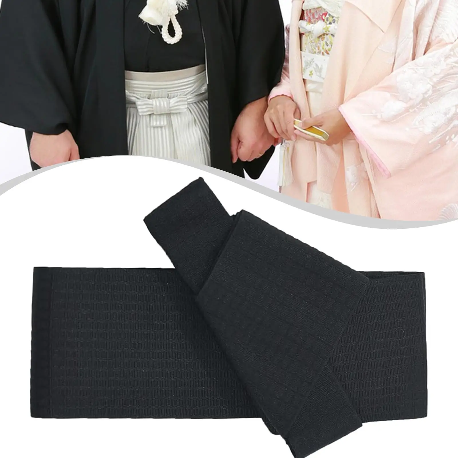Ceinture Obi pour hommes, Portable, Simple, confortable, en Polyester, facile à porter, conception japonaise, cordon d'attache Yukata de 300cm