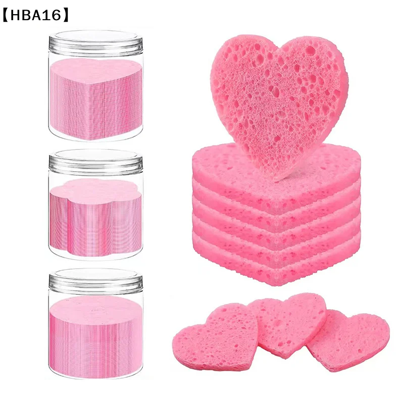 [(HBA16」 20 قطعة/صندوق إسفنجة مضغوطة للوجه مستحضرات التجميل العلاج المائي إسفنجة سبا للوجه لإزالة المكياج اليومي