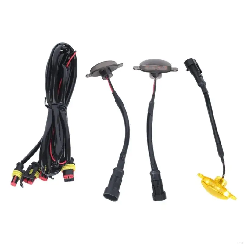 LED Grille Light 12V 6W Five-Light Set with One-to-Five Harness for Daily Driving Front Styling on Pickups X37F