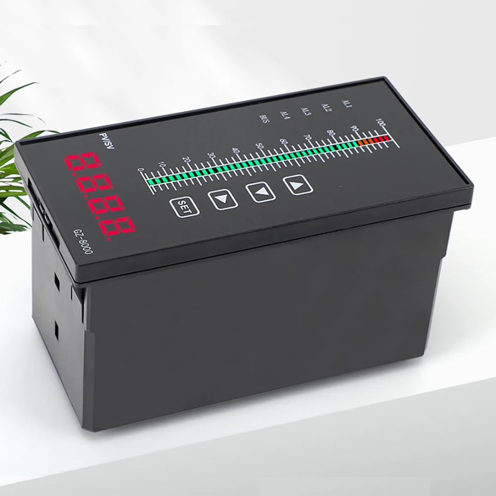 4-20mA 0-10V 0-5V DC Input Digital Controller with 4 Ways Relay Water Level Temperature Pressure Bar Graph Indicator Controller