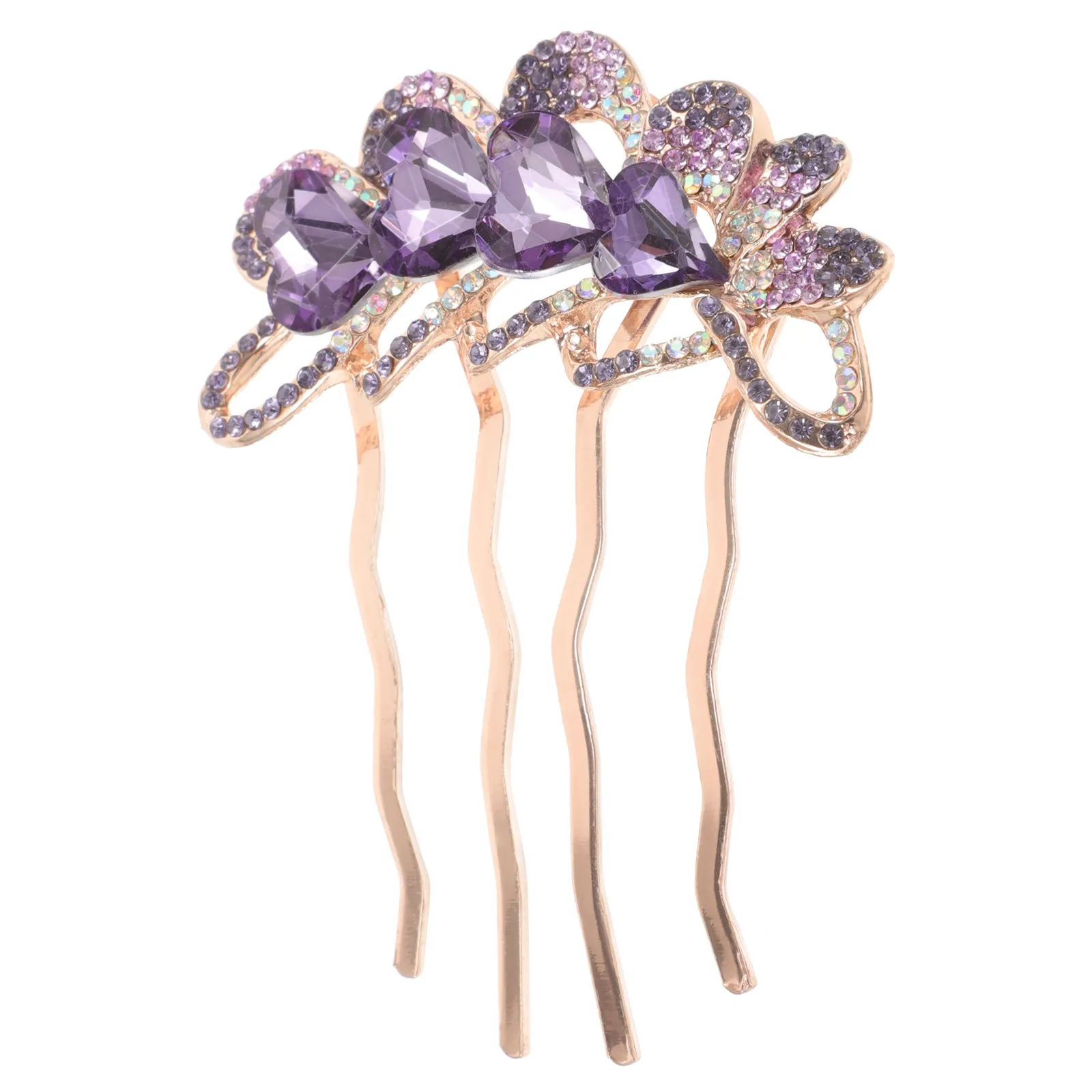 

Metal Rhinestone Hair Comb for Women Exquisite Detail Decorative Hair Jewelry Versatile Updo Braids Ponytail Wedding Accessory