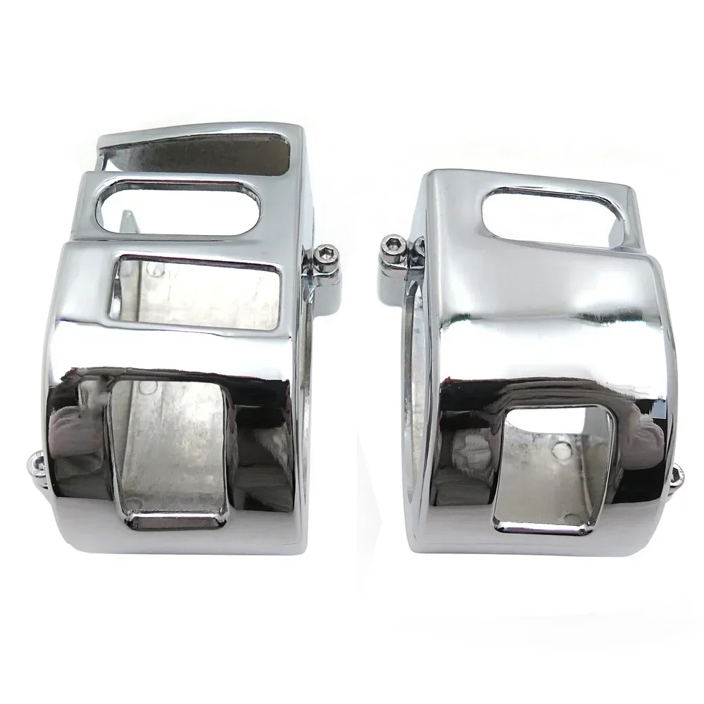 Motorcycle Parts Chromed Switch Housing Covers for Yamaha 2003-2009 XVS V-Star 1100 Classic XVS1100 2006-2010 XVS V-Star 650