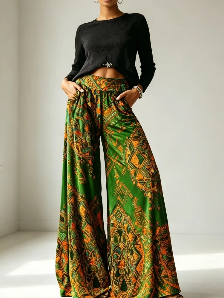 Palazzo Pant Wide - 2026 New Arrival Women Velvet Wide