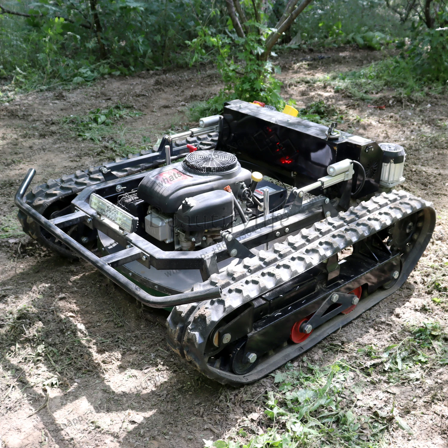 All Terrain Lawn Remote Control Mower - Powerful Crawler Self-Propelled Intelligent Path Planning Remote Control Electric