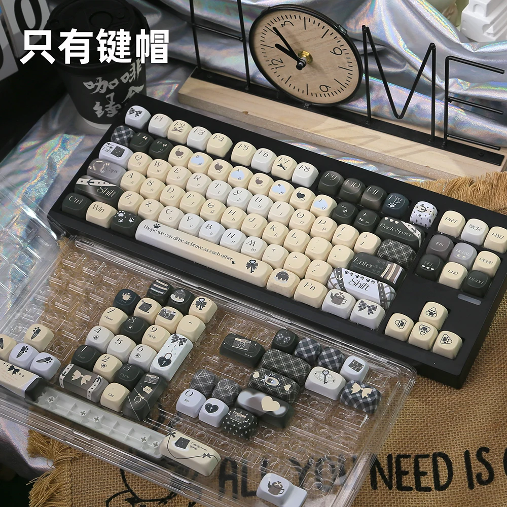 

131 key MOA profile PBT Keycaps Mechanical Keyboard 6.25u Keycaps Supplement 1.75U 2U Shift Space Bar