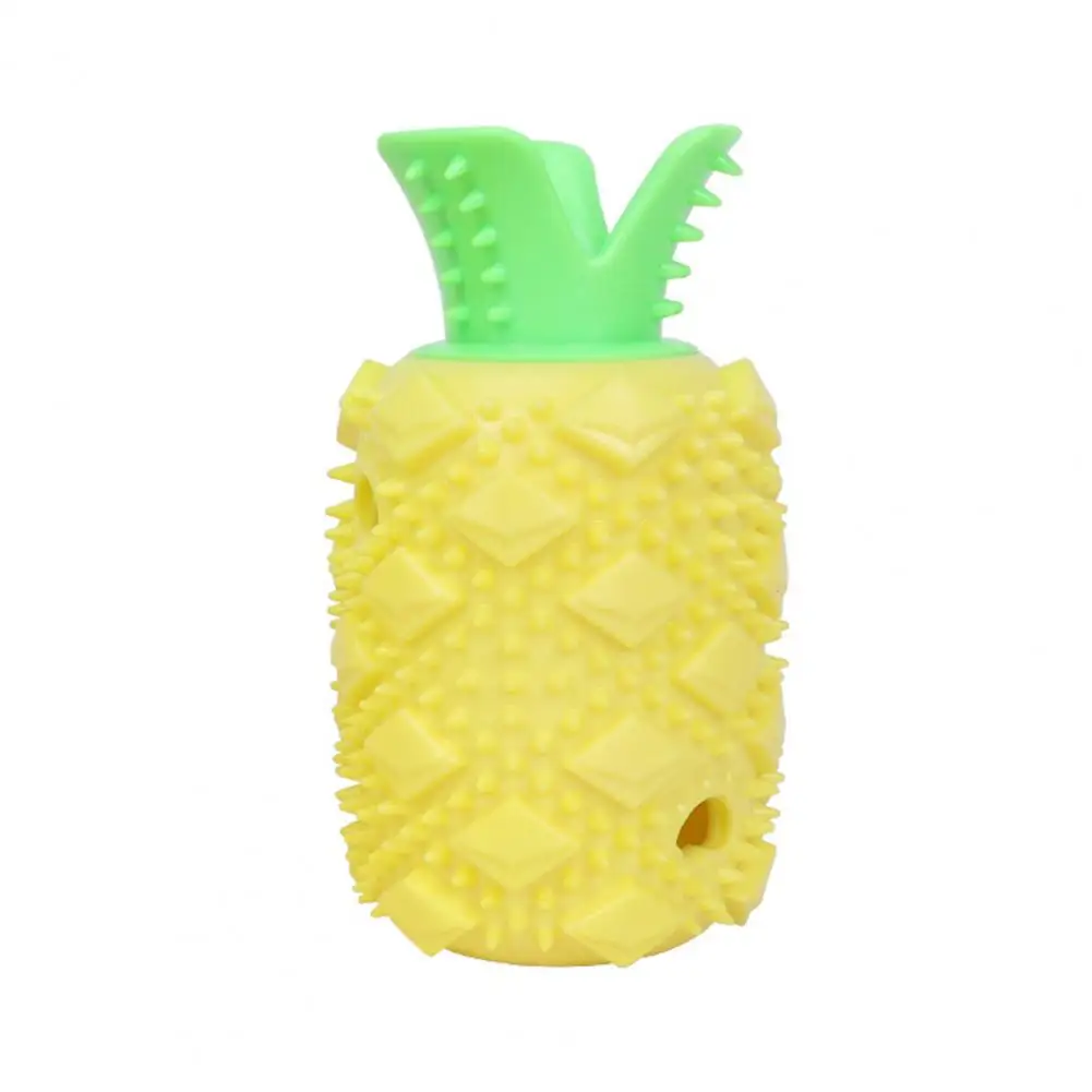 Pet Chew Toys for Dogs Pineapple Dog Chew Toy for Chewers Rubber Puzzle Toy for Medium Small Dogs Treat Dispensing Fetch Toy Dog