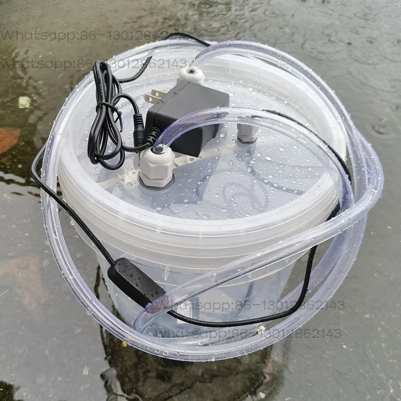 5L DIY Water Cooling Circulation Kit, DC12V Water Pump Plastic Water Tank Bucket For Computer & Phone Cooling Equipment