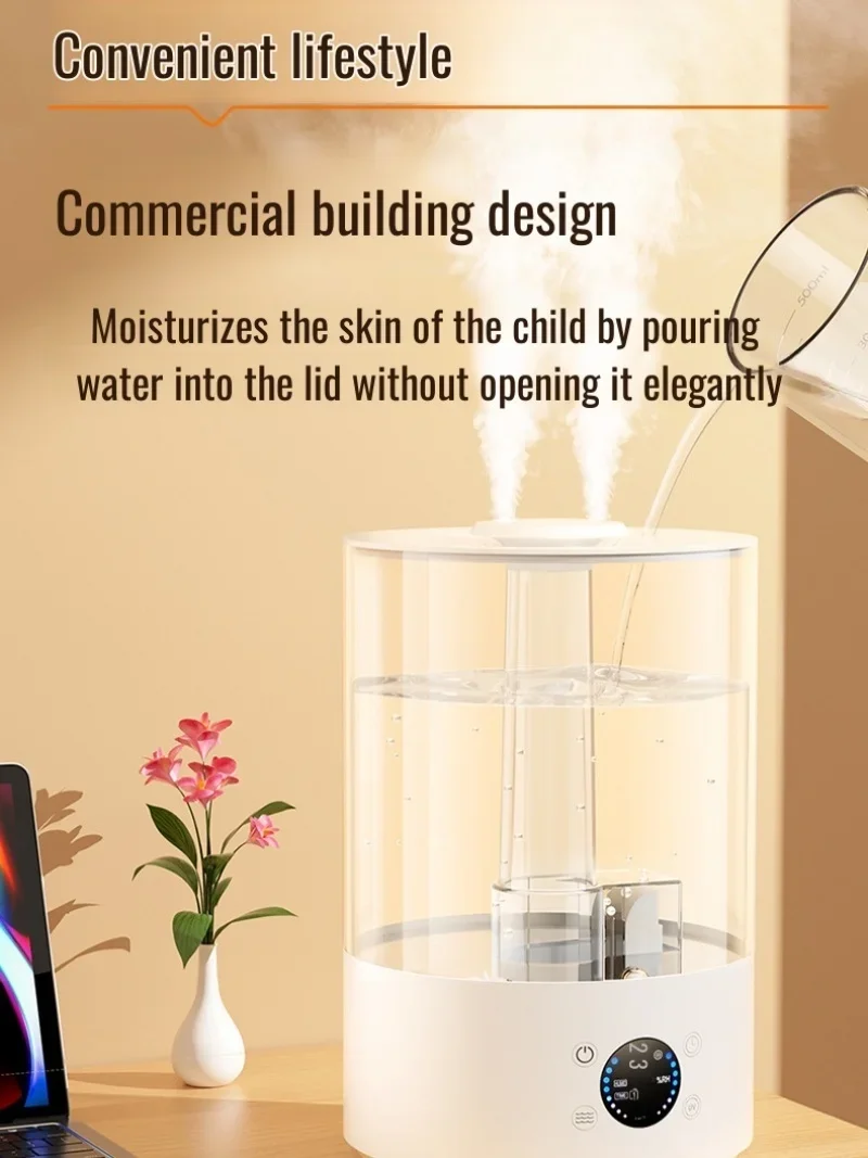 مرطب سطح المكتب المنزلي ذو سعة كبيرة، مرطب ثنائي النفث، ترطيب عطري، موزع هواء Nebuliz