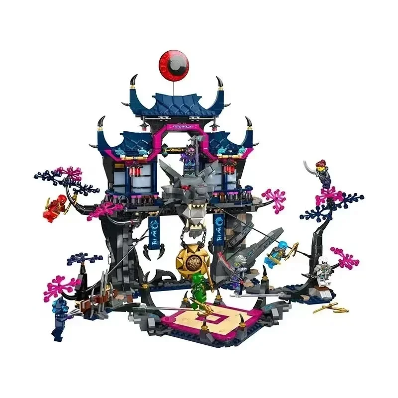 Maschera di lupo Ombra Dojo Airjitzu Tempio Drago Imposta Dragon Stone Santuario Modello Building Blocks Giocattoli adatti