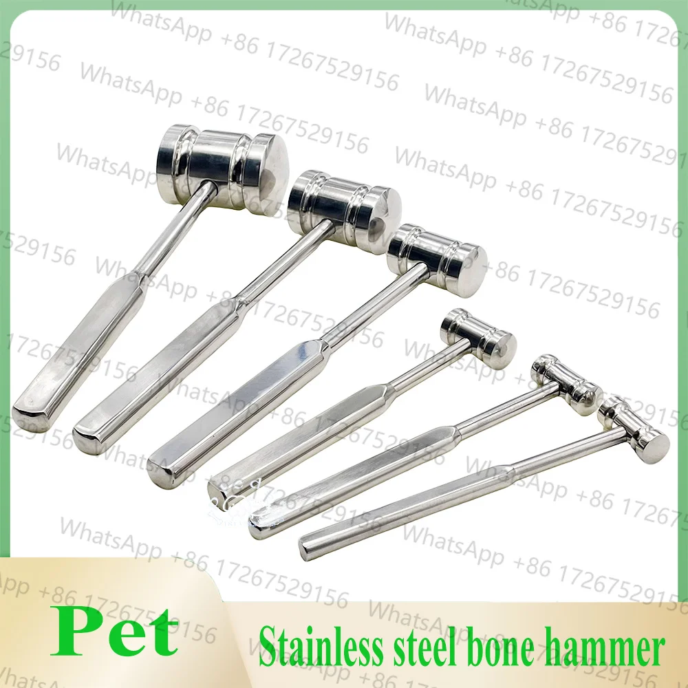 Professional Pet Use Orthopedic Instrument Surgical Bone Mallet Hammer Stainless Steel 100g-1200g