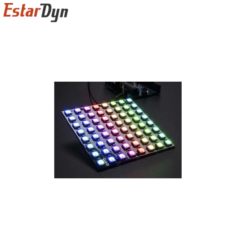 8 64 channel WS2812 WS2812B SK6812 5050 RGB LED Lamp Panel Module 5V 8Bit 64Bit Rainbow LED Precise