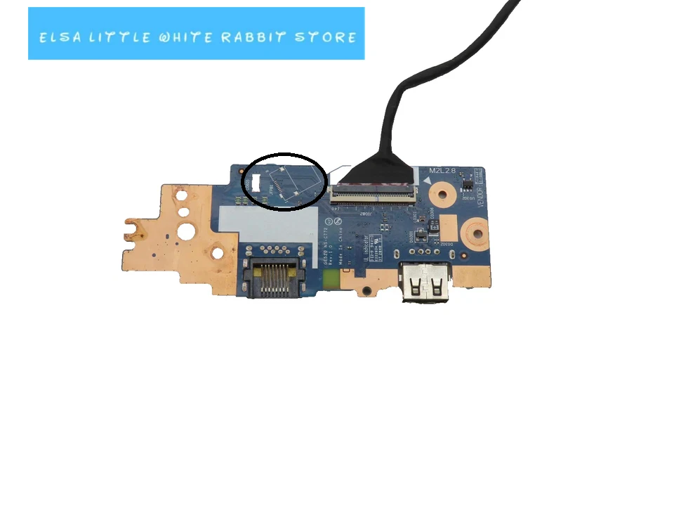 FOR Lenovo ThinkPad E15 Gen 2 USB LAN Ethernet Power Button Board w Cable NS-C772