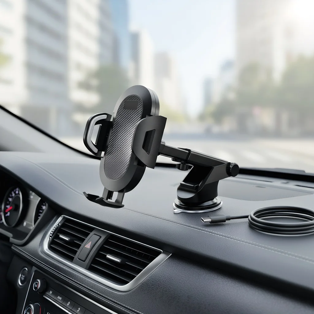 

Многопозиционное автомобильное крепление для телефона, универсальный держатель с прочным зажимом для автомобильного вентиляционного отверстия и приборной панели, подходит для всех телефонов iPhone Android