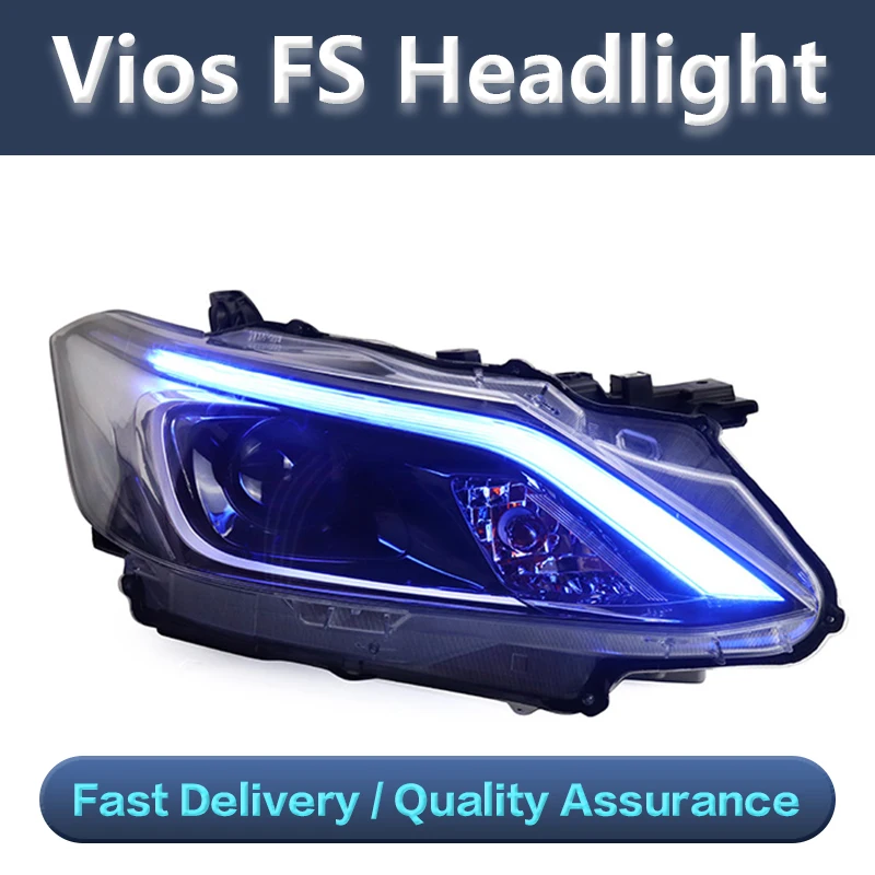 Headlights 2017 2018 2019 year LED head light For TOYOTA VIOS Double Head Lamp Assembly