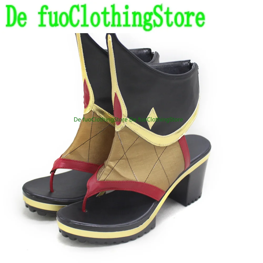 Genshin Impact Shinobu Scarpe Cosplay Stivali Halloween Natale DefuIndumenti Negozio di scarpe