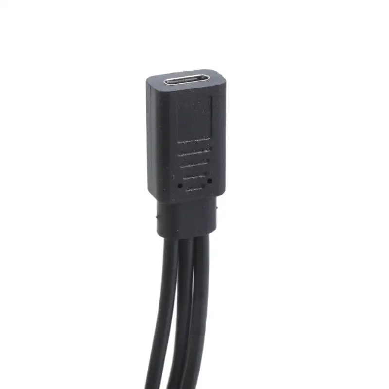 Y1UB Charging Cord USB C Female to 2 Type-C & 5Pin USB Male Cable for Phone Tablet
