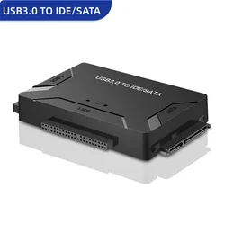 USB 3.0 To SATA IDE Hard Disk Adapter Converter Cable for 3.5 2.5 inch HDD/SSD CD DVD ROM CD-RW 3in1 USB3.0 To IDE SATA Adapter