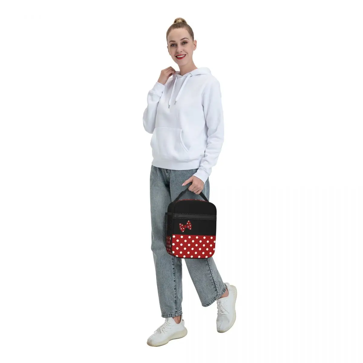 Mickey Minnie Mouse Lunch Bag for Women Thermal Cooler Insulated Bento Box Kids School Children Leakproof Tote Bags