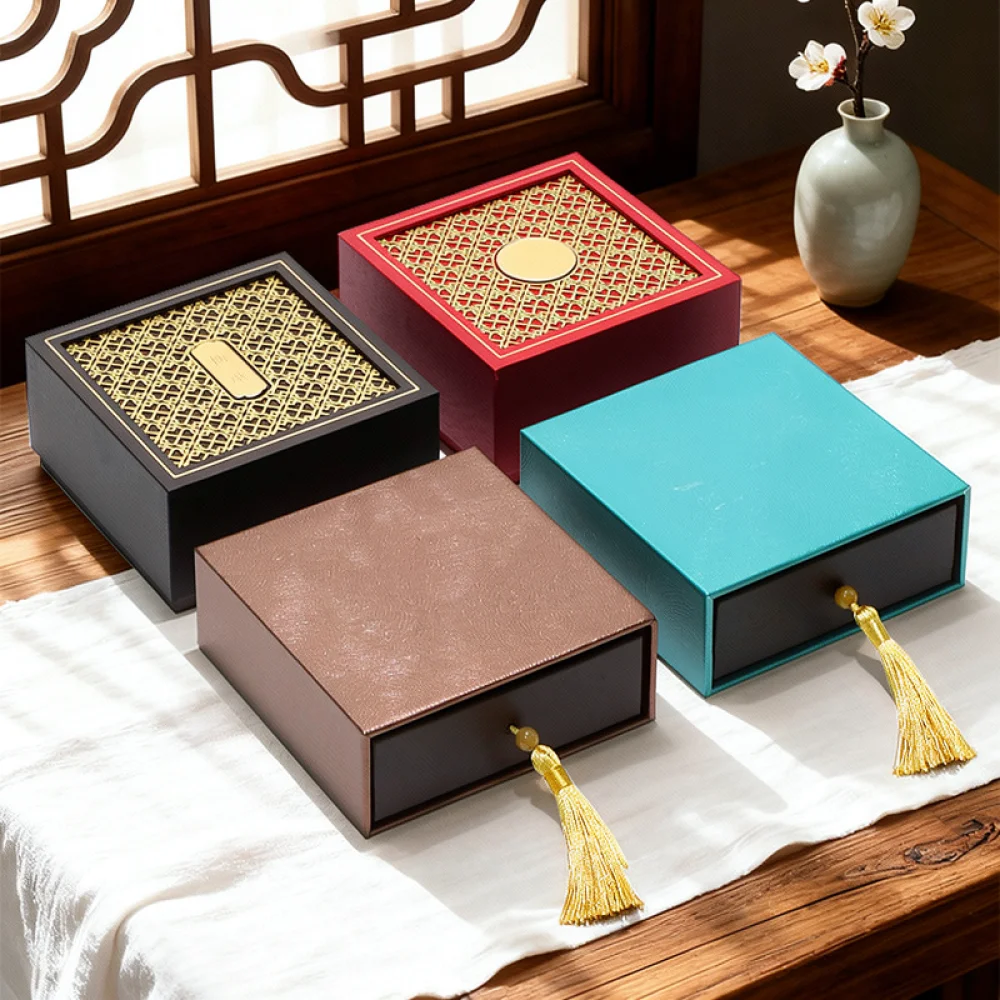 Decorative Jewelry Storage Case Ancient Style Gift Box Elegant Organizer For Precious Jade Bracelets Gold Ornaments Holder
