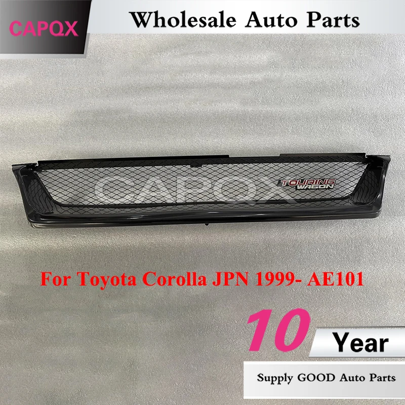 

CAPQX Sports Edition Black Modified Front Bumper Grille For Toyota Corolla JPN 1999- AE101 Racing Grills Mask Radiator Grill