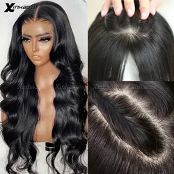 200 Density HD Transparent Body Wave Silk Top Lace Frontal Wig 13x4 Lace Front Wigs Brazilian Human Hair 4x4 Lace Closure Wig
