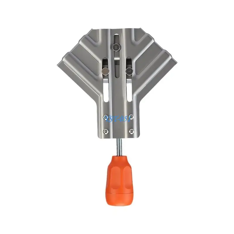 E15A Adjustable 90 Degree Aluminum Alloys Right Angles Clamp Heavy Duty Woodworking Welding Fixture Welders Angles Clamp Hand