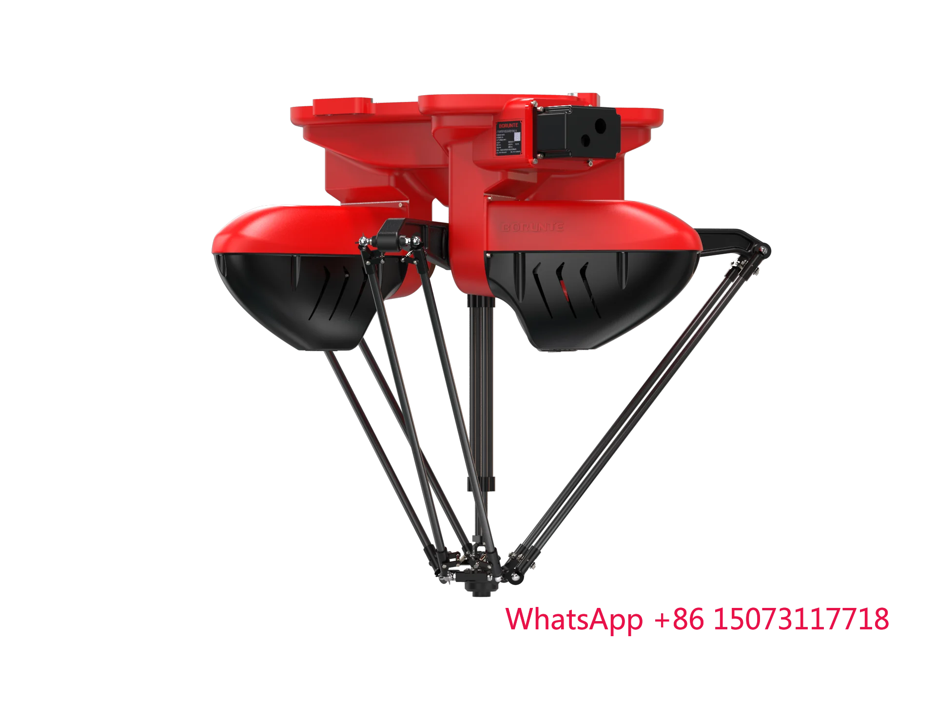 روبوت BORUNTE لفرز التجميع أقصى حمولة 3 كجم روبوت صناعي 2D رؤية ثلاثية الأبعاد ذراع روبوت فرز يدوي عنكبوت