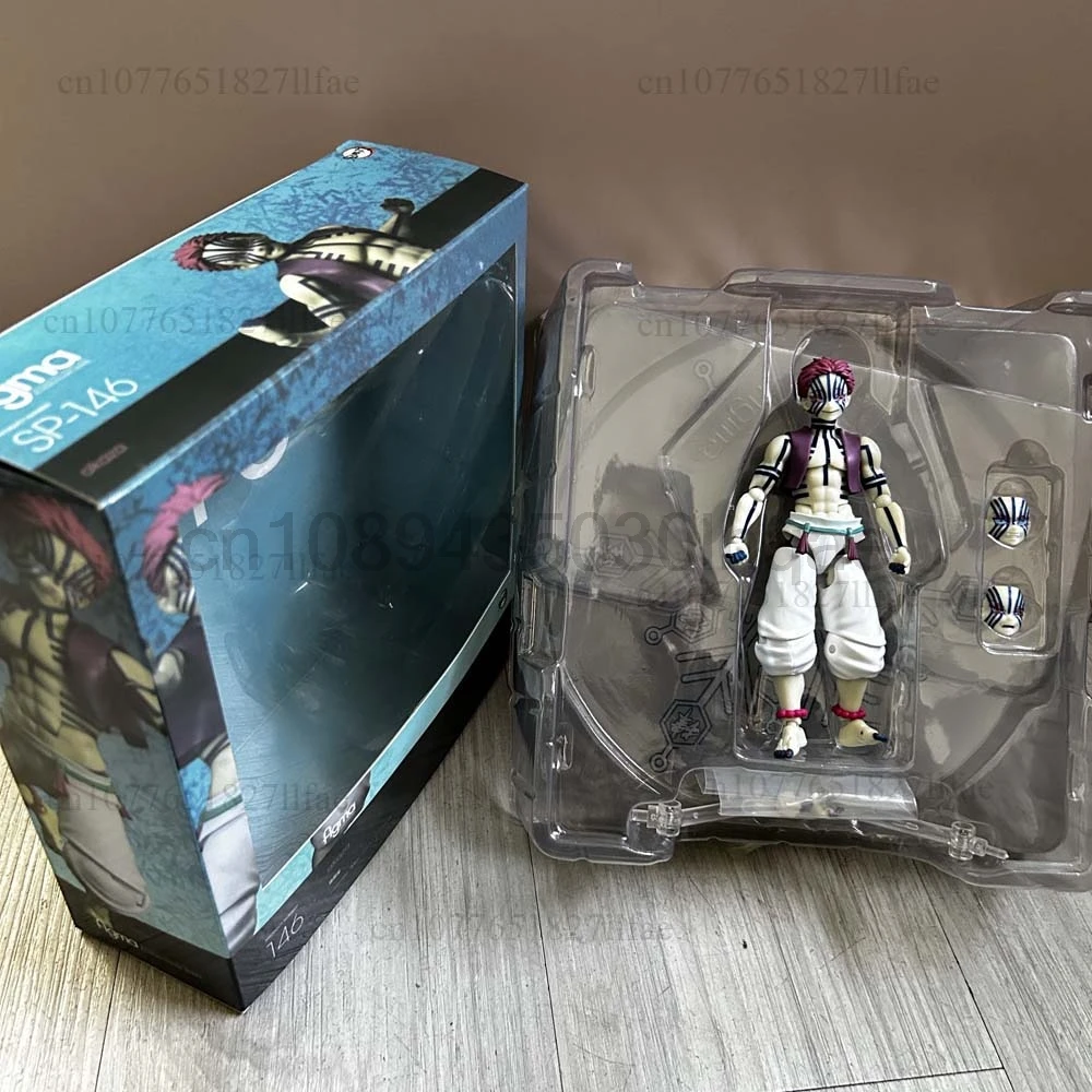 

Фигурка Demon Slayer Figma 146 Аказа (Верхняя Луна Третья) из серии Kimetsu No Yaiba, подвижная кукла-модель, подарок на день рождения