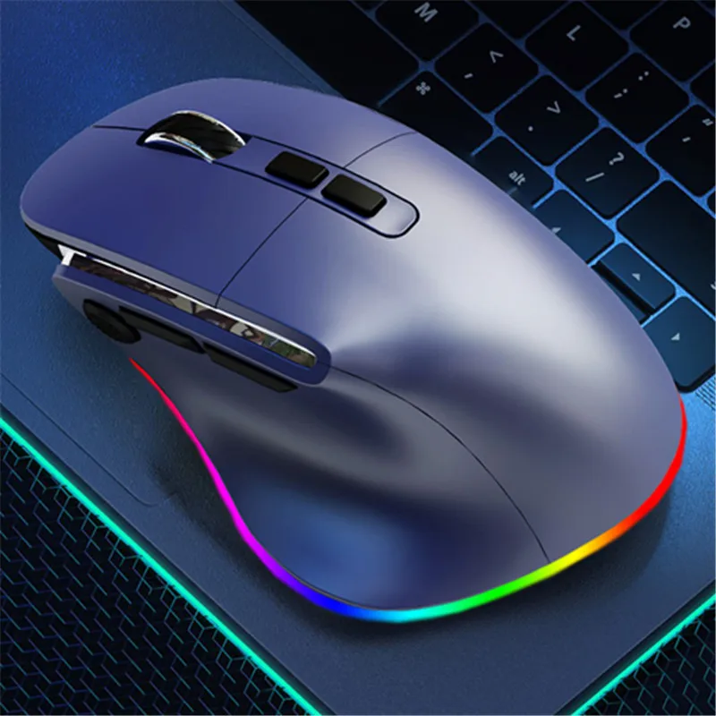 

USB Bluetooth Mouse Wireless Gaming RGB Backlight Rechargeable Ergonomic Mice For Mac/PC/Tablet/iPad/Laptop Office