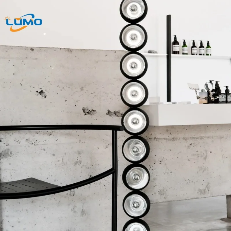 Postmodern Long Strip Metal LED Floor Lamp Living Room Restaurant Kitchen Bedroom Silver/Gold Creative Multi-head Standing Light