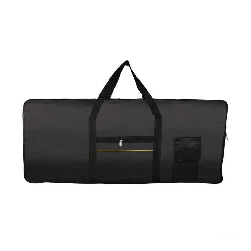 Bolsa teclado tecido Oxford e8fb à prova d'água para 61 chaves com design bolso