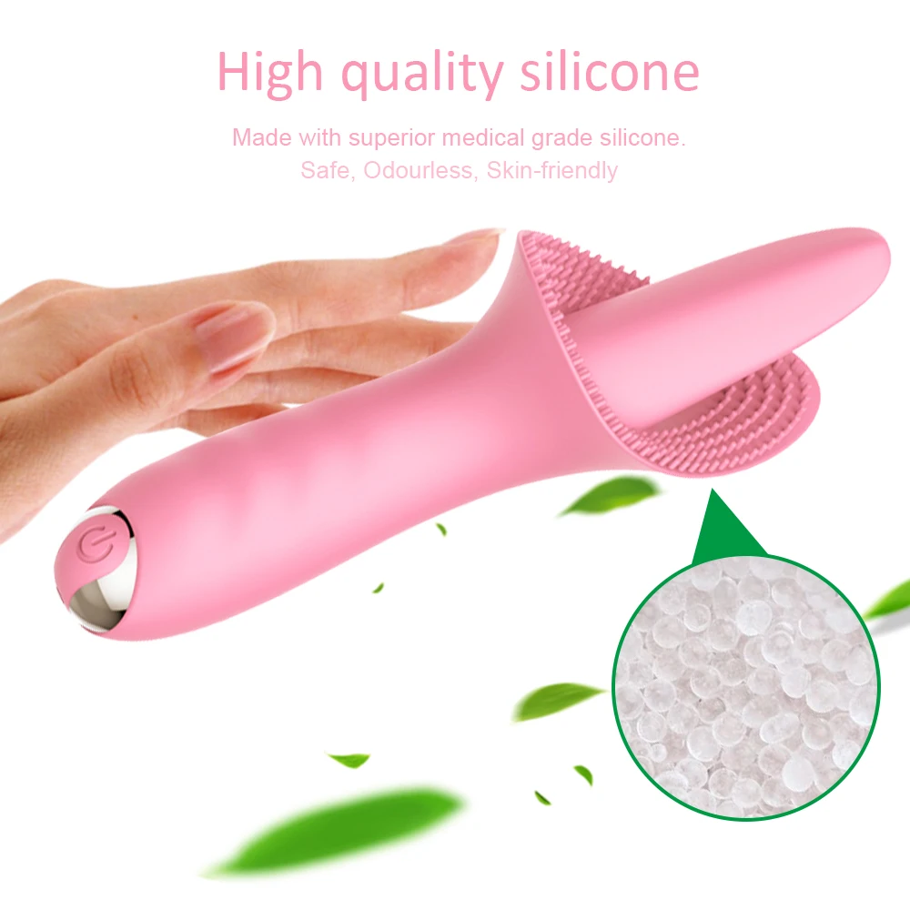 10 Speed Silicone Innovative G-spot Vibrator Rechargeable Tongue Massage Vibrating Quiet Clitoris Stimulator Sex Toys for Women