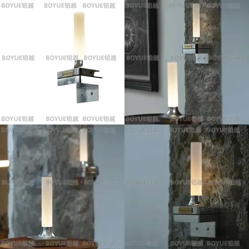 French Antique Wall Sconce Bauhaus Industrial Bedroom Bedside Lamp Vintage Atmosphere Light Bar Decor Fixture Modern Design