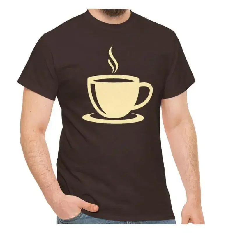 New T Shirt Coffee Cup Hot Lover