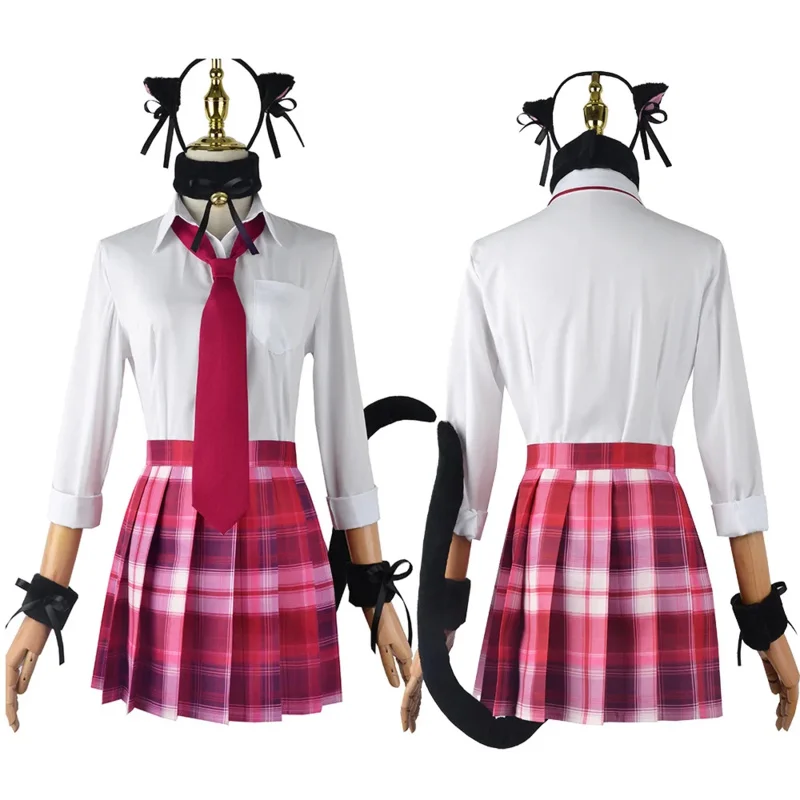 Anime My Dress Up Darling Cosplay Kitagawa Marin Pink Skirt Cosplay Costume School Uniform JK Skirt Cat Girl Cute Halloween Suit