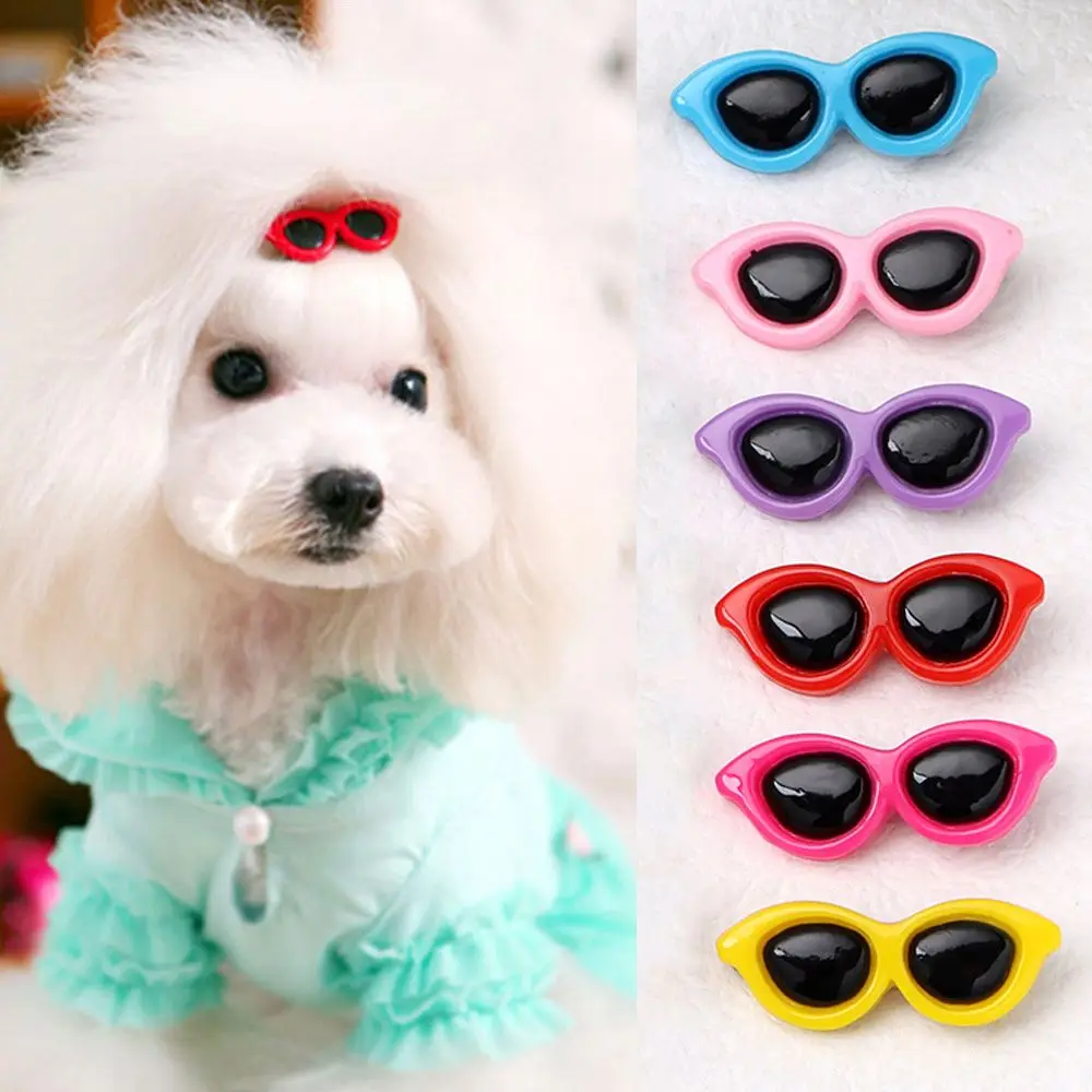 Grooming Accessories Puppy Bows Dog Cat Lovely Hairpins Hair Clips Hair Barrette Sunglasses