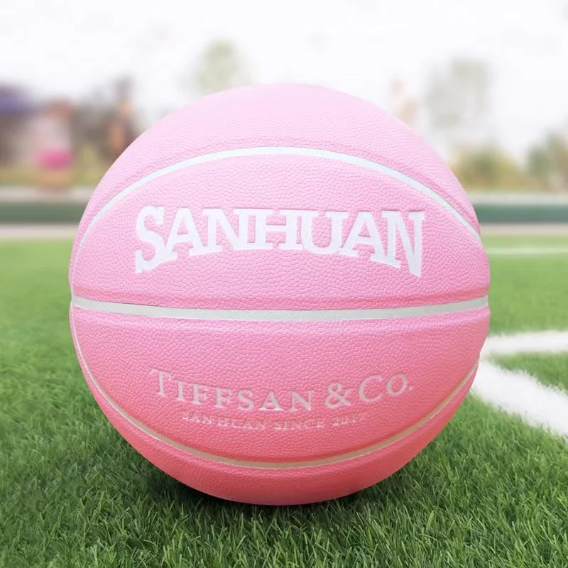 Girl's Birthday Present Basketball Outdoor Indoor Anti-Slip Waterproof PU Ball Training Professional Wear-Resistant Size 5 6 7