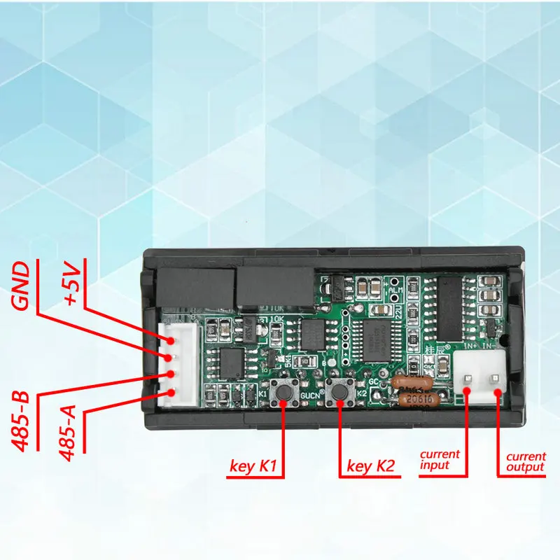 BY539A 5-bit microampere high-precision digital ammeter ±0.1UA-30.0000mA/300.000MA/3MA/3A/300.000UA/30A Communication RS485