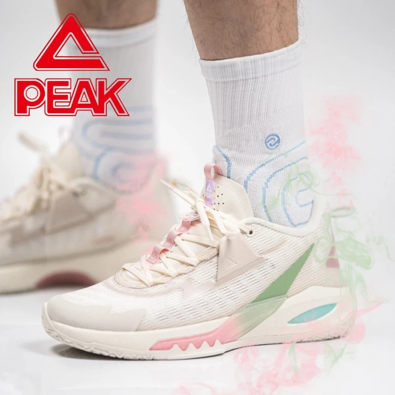 

Мужские низкие кеды Peak Thunder 9, спортивные кроссовки Baskeall oes o Absorption DA220053, дышащие, износостойкие, без шнуровки