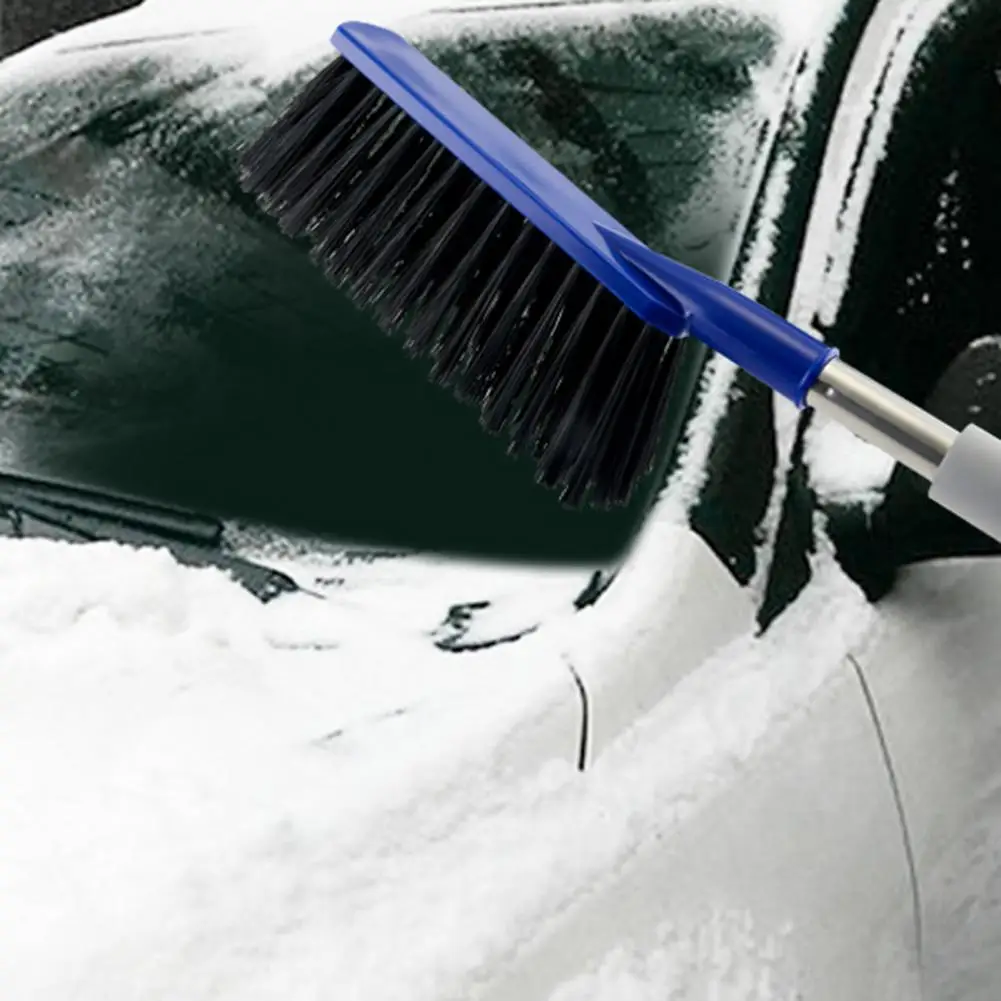 Auto Window Snow Brush Durable Car Snow Shovel Premium Car Snow Brush Ice Scraper Durable Aluminum Alloy Handle Eva Sponge Grip