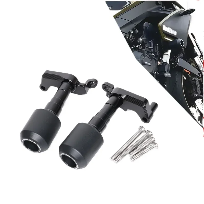 Motorcycle Crash Bars Engine Guard Protector Compatible with CFMOTO 800NK Anti Drop Ball Rubber Bar Body Protection
